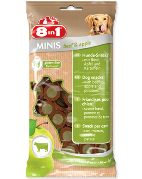 8in1 Minis Beef&Apple Минис Говядина и яблоко с картофелем 100гр арт 122784
