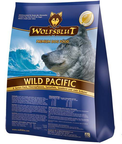 Wolfsblut WILD PACIFIC корм для собак 6 рыб, водоросли, картофель