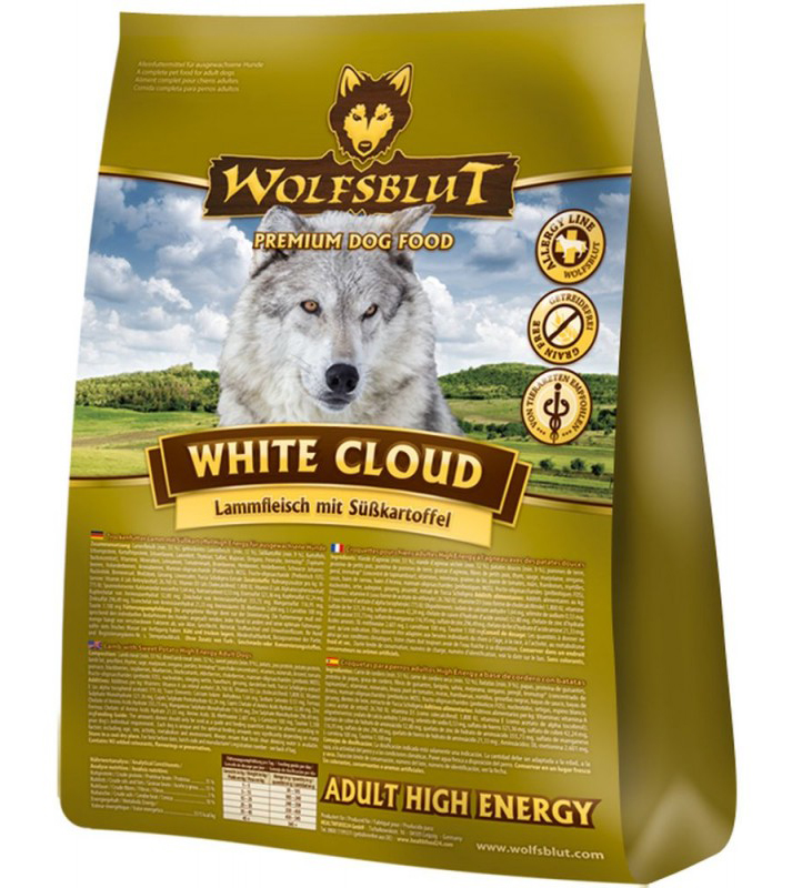 Wolfsblut WHITE CLOUD HIGH ENERGY корм для собак Ягненок при нагрузках