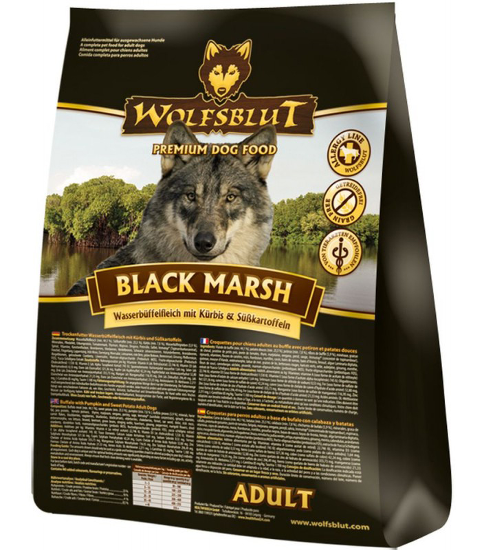 Wolfsblut BLACK MARSH корм для собак Буйвол и тыква