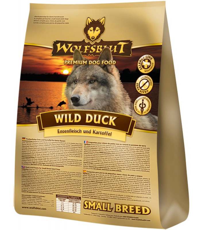 Wolfsblut WILD DUCK SMALL BREED корм для собак мелких пород Утка и картофель