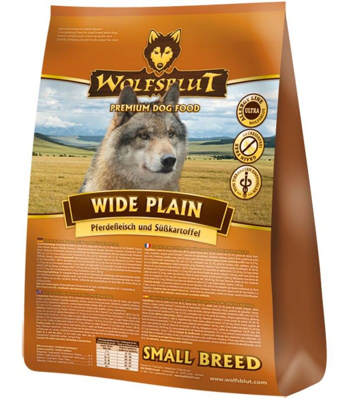 Wolfsblut WIDE PLAIN SMALL BREED корм для собак мелких пород Конина, батат, зелень, ягоды