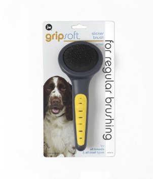 JW65010 Grip Soft Slicker Brush Small Щетка-пуходерка для собак жесткая маленькая, фото №2 JW65010 Grip Soft Slicker Brush Small Щетка-пуходерка для собак жесткая маленькая, фото №2