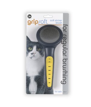 JW65027 Grip Soft Cat Slicker Brush Щетка-пуходерка для кошек, фото №2 JW65027 Grip Soft Cat Slicker Brush Щетка-пуходерка для кошек, фото №2