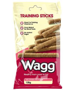 Wagg TRAINING STICKS лакомство для собак курица/сыр 125гр