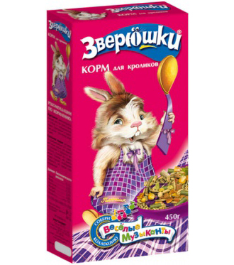 ЗВЕРЮШКИ корм для кроликов 450гр