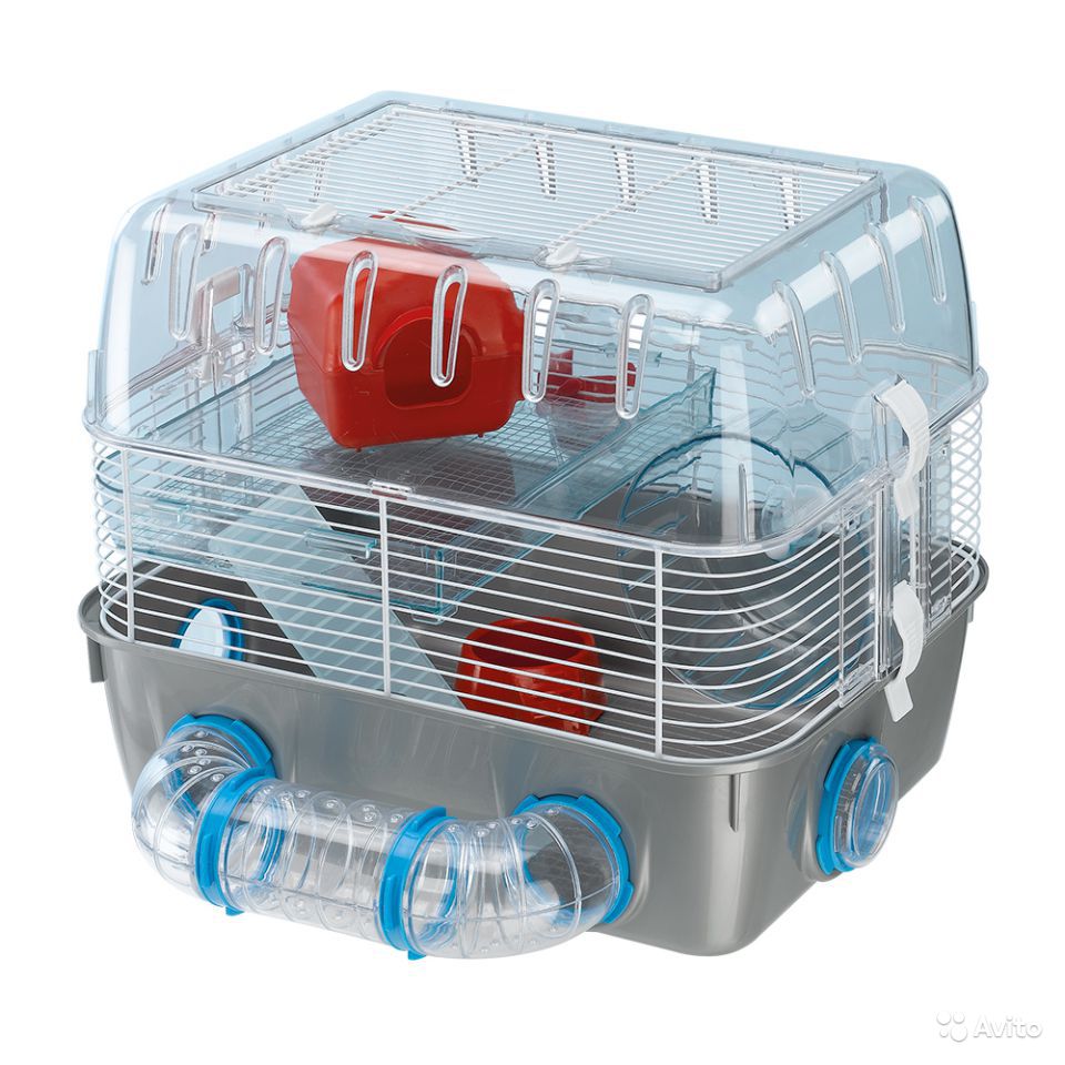 ferplast COMBI 1 FUN клетка двухэтажная для хомяков с игровой зоной