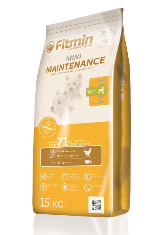 FITMIN Сухой корм для взрослых собак мелких пород с птицей Mini Maintenance