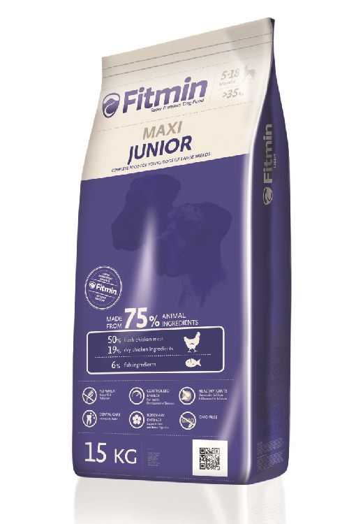 FITMIN Сухой корм для щенков-юниоров крупных пород с птицей Maxi Junior
