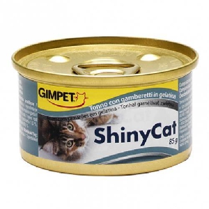 Shiny Cat консервы с тунцом креветкам и солодом Shiny Cat консервы с тунцом креветкам и солодом