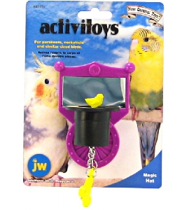 JW31131 Activitoy magic hat Игрушка для птиц Зеркальце с магической шляпой JW31131 Activitoy magic hat Игрушка для птиц Зеркальце с магической шляпой