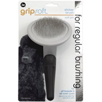 JW65002 Grip Soft Slicker Brush Щетка-пуходерка для собак и кошек большая, фото №2