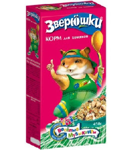 ЗВЕРЮШКИ корм для хомяков 450гр ЗВЕРЮШКИ корм для хомяков 450гр