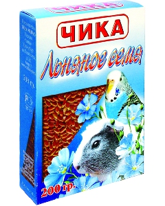 ЧИКА Льняное семя для птиц 200гр ЧИКА Льняное семя для птиц 200гр