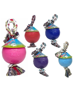 Jolly Pets мяч на канате Romp-n-Roll Bal для собак 4,5'-11,43см Jolly Pets мяч на канате Romp-n-Roll Bal для собак 4,5'-11,43см