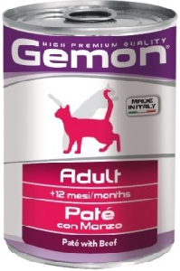 Gemon Cat консервы для кошек паштет говядина 400г Gemon Cat консервы для кошек паштет говядина 400г