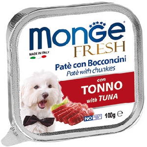 Monge Dog Fresh консервы для собак тунец 100г Monge Dog Fresh консервы для собак тунец 100г
