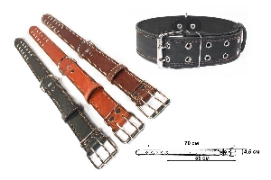 Ошейник кожаный, 1 слой, 68см х 4,5см Ошейник кожаный, 1 слой, 68см х 4,5см