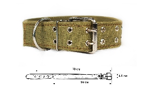 Ошейник брезентовый, 2 слоя, 55-70 х 4,5см