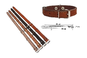 Ошейник, мягкая кожа, 34-44 х 2см Ошейник, мягкая кожа, 34-44 х 2см