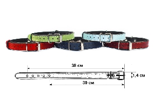 Ошейник "Лаковая кожа", 32-38 х 1,5см Ошейник "Лаковая кожа", 32-38 х 1,5см