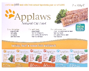 Applaws Набор для кошек "Индейка, говядина, океаническая рыба", 7 шт. х 100г, фото №2 Applaws Набор для кошек "Индейка, говядина, океаническая рыба", 7 шт. х 100г, фото №2