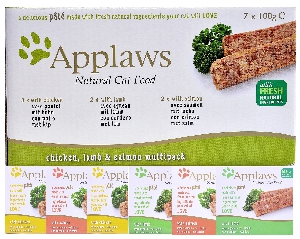 Applaws Набор для кошек "Курица, ягненок, лосось": 7шт.*100г, фото №2 Applaws Набор для кошек "Курица, ягненок, лосось": 7шт.*100г, фото №2