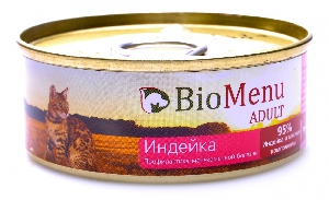 BioMenu Консервы для кошек с индейкой BioMenu Консервы для кошек с индейкой