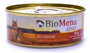 BioMenu Консервы для кошек ягненок