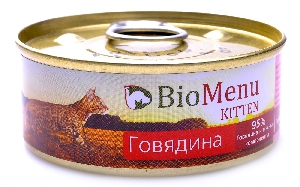 BioMenu Консервы для котят говядина