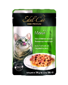 Edel Cat Паучи Кусочки в желе с индейкой и уткой Edel Cat Паучи Кусочки в желе с индейкой и уткой