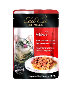 Edel Cat Паучи Кусочки в желе с кроликом и печенью Edel Cat Паучи Кусочки в желе с кроликом и печенью
