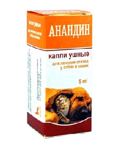 Анандин капли для ушей 5мл