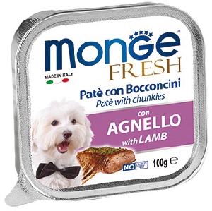 Monge Dog Fresh консервы для собак ягненок 100г Monge Dog Fresh консервы для собак ягненок 100г