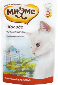Мнямс паучи для кошек Косидо по-Мадридски (говядина с морковью) 85 г