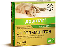 Bayer Дронтал для кошек 2 таб.