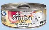 Simba Cat Mousse мусс для кошек сердце/куриная печень 85г Simba Cat Mousse мусс для кошек сердце/куриная печень 85г