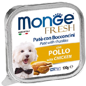 Monge Dog Fresh консервы для собак курица 100г