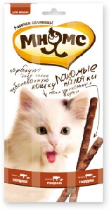 Мнямс лакомые палочки 13,5 см для кошек с говядиной и печенью Мнямс лакомые палочки 13,5 см для кошек с говядиной и печенью