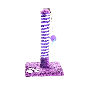 Когтеточка "Эко-столбик" фиолетовая, 25x25x43 см Когтеточка "Эко-столбик" фиолетовая, 25x25x43 см