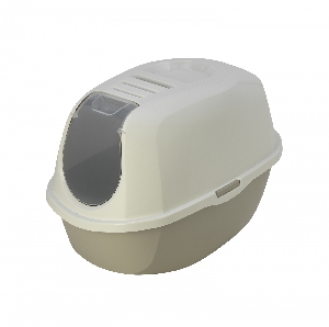 Туалет-домик SmartCat с угольным фильтром, 54х40х41см, теплый серый Туалет-домик SmartCat с угольным фильтром, 54х40х41см, теплый серый