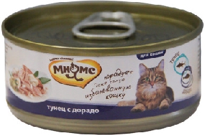 Мнямс консервы для кошек Тунец с дорадо в нежном желе 70 г