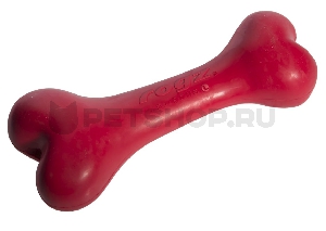 Игрушка для собак кость из литой резины, красная