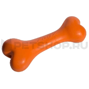 Игрушка для собак кость из литой резины, оранжевая Игрушка для собак кость из литой резины, оранжевая