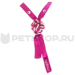 Канатная игрушка с пищалкой COWBOYZ, розовый Канатная игрушка с пищалкой COWBOYZ, розовый