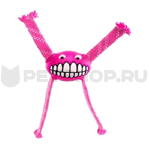 Игрушка с принтом зубы и пищалкой FLOSSY GRINZ, розовый Игрушка с принтом зубы и пищалкой FLOSSY GRINZ, розовый