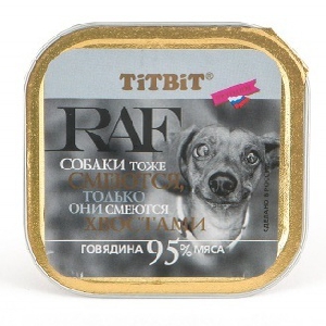 Паштет для собак RAF с говядиной Паштет для собак RAF с говядиной