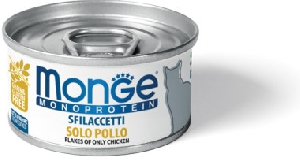Monge Cat Monoprotein хлопья для кошек из курицы 80г Monge Cat Monoprotein хлопья для кошек из курицы 80г