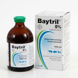 Bayer Байтрил  5% инъекционный раствор 100 мл