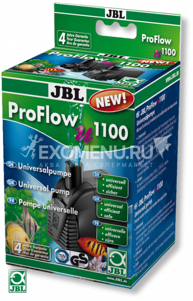 JBL ProFlow u1100 - Компактная универсальная помпа 1200 л/ч JBL ProFlow u1100 - Компактная универсальная помпа 1200 л/ч